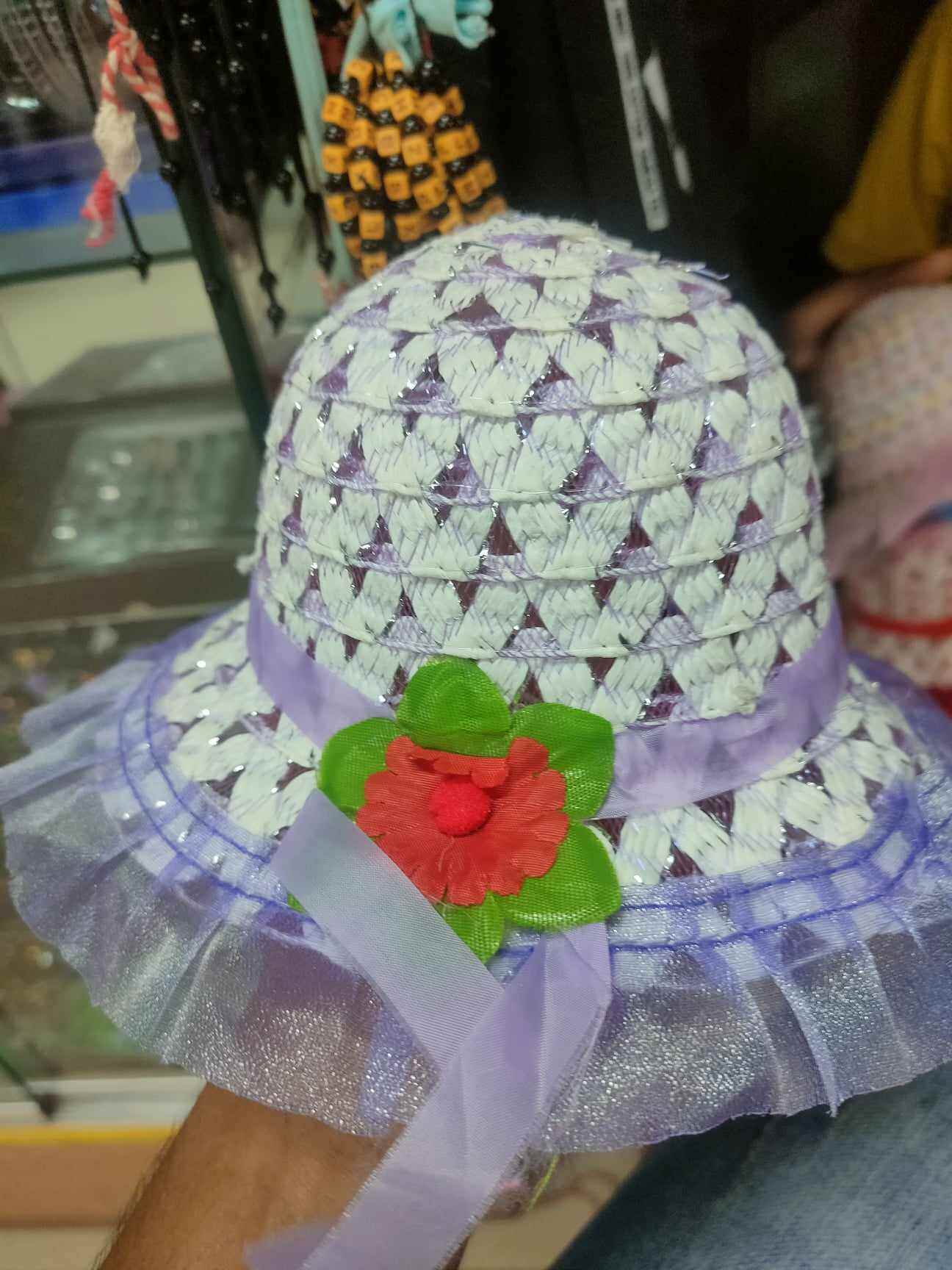 Picture of Hats For Baby Girls (1-3Y), Beach Caps for Summer or Outdoor Photography-Purple