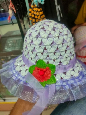 Picture of Hats For Baby Girls (1-3Y), Beach Caps for Summer or Outdoor Photography-Purple