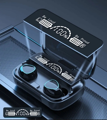 Picture of M10 TWS Ear buds with HiFi Sound Bluetooth v5.1-Black