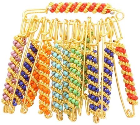 Picture of Stylish hijab pins for women - Multicolour (6 pieces)-Multicolor