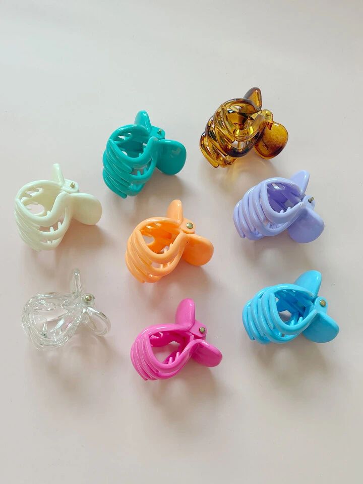 Picture of Multicolor kakra Band woman Hair Clips Thai kakra 12 pieces Clips Small size-Multicolor