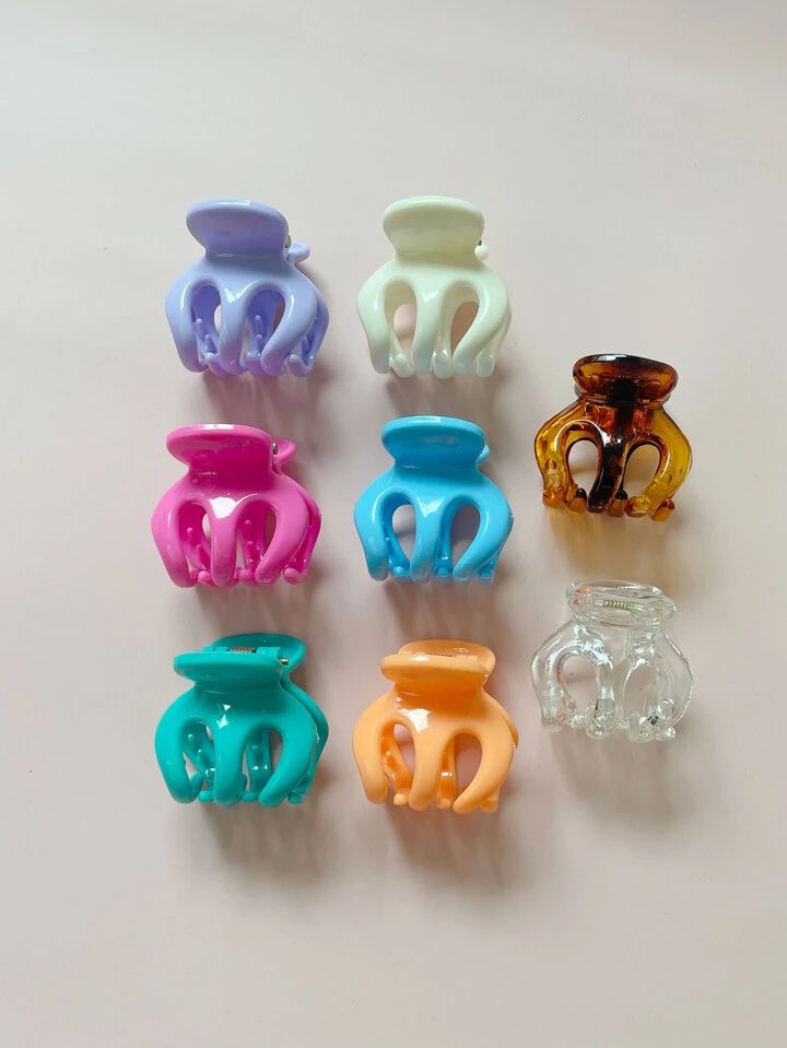 Picture of Multicolor kakra Band woman Hair Clips Thai kakra 12 pieces Clips Small size-Multicolor