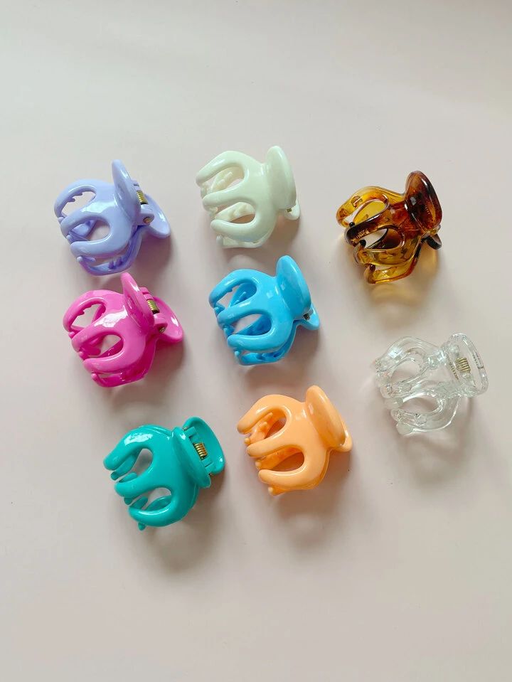 Picture of Multicolor kakra Band woman Hair Clips Thai kakra 12 pieces Clips Small size-Multicolor