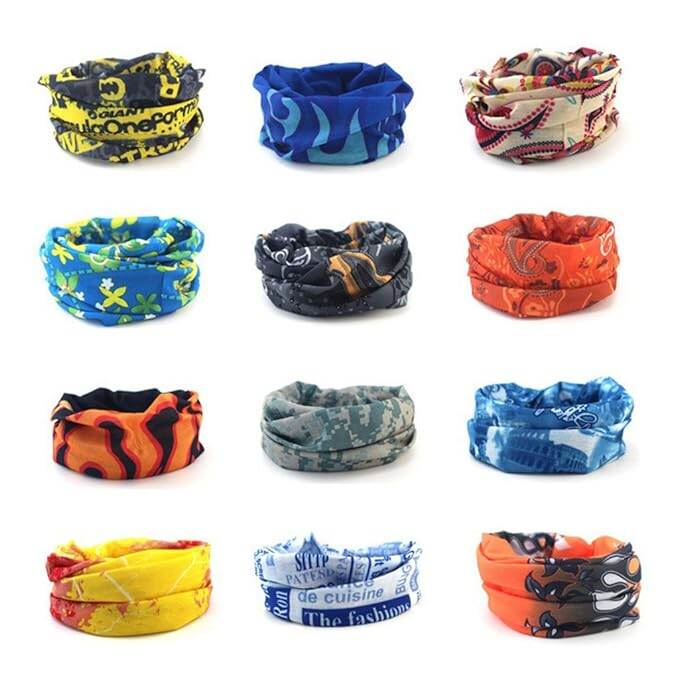 Picture of 9 In 1 Face Bandana For Bikers - Random - Stay Stylish And Protected On Your Bike Rides-Multicolor