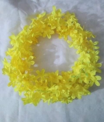 Picture of 1 stick Artificial Hair Flower For Women Hair accessories gajra flower / Khopar Ful-White