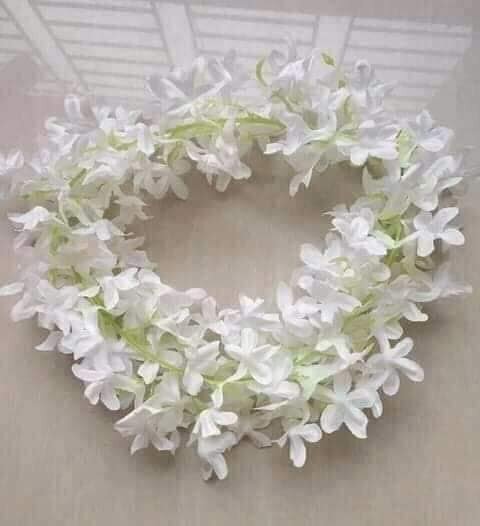 Picture of 1 stick Artificial Hair Flower For Women Hair accessories gajra flower / Khopar Ful-White