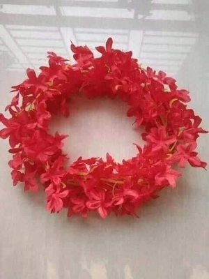 Picture of 1 stick Artificial Hair Flower For Women Hair accessories gajra flower / Khopar Ful-White