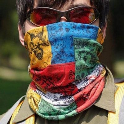 Picture of 9 in 1 face bandana for bikers - Random 2 pieces-Multicolor
