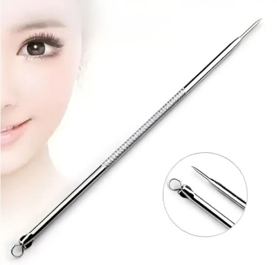Picture of Black Head Remover Stick For Acne Removal-2 Pieces-Silver