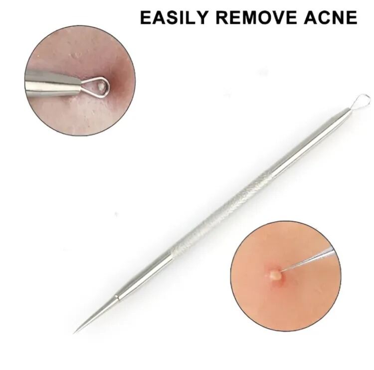 Picture of Black Head Remover Stick For Acne Removal-2 Pieces-Silver