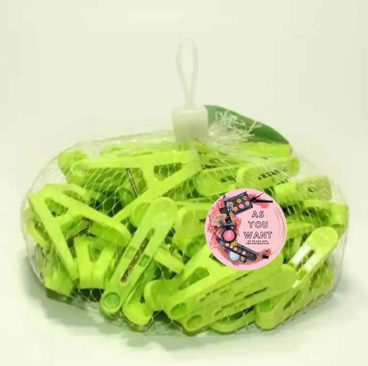 Picture of 50 Pcs Best Quality Colorful Plastic Cloth Clip - Multicolors - Cloth Hanger - Achieve Biodegradable Brilliance With Colorful - Eco-Friendly-50 pcs