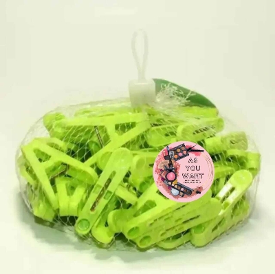 Picture of 50 Pcs Best Quality Colorful Plastic Cloth Clip - Multicolors - Cloth Hanger - Achieve Biodegradable Brilliance With Colorful - Eco-Friendly-50 pcs