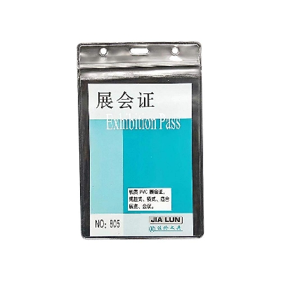 Picture of 10pcs Waterproof Id Card Holders Pvc Transparent Id Name Badge Holder For Business Exhibition-Neutral 10 pics