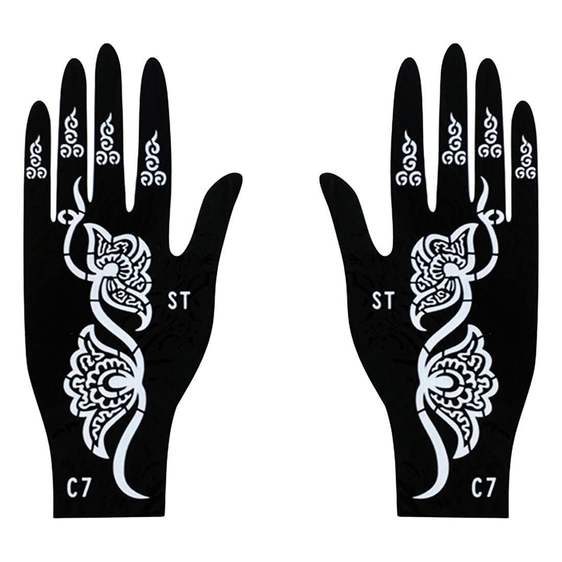 Picture of Mehedi Design Sticker for Girls, Womens & Kids - (Pack of 01 Pcs)-Multicolor