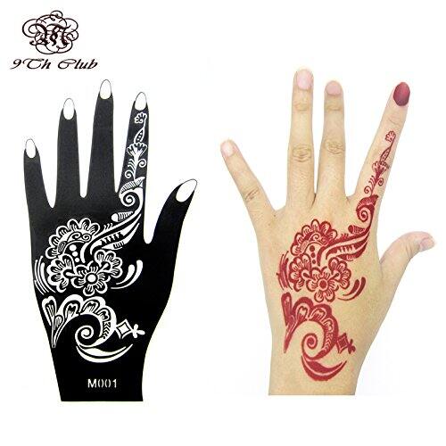 Picture of Mehedi Design Sticker for Girls, Womens & Kids - (Pack of 01 Pcs)-Multicolor