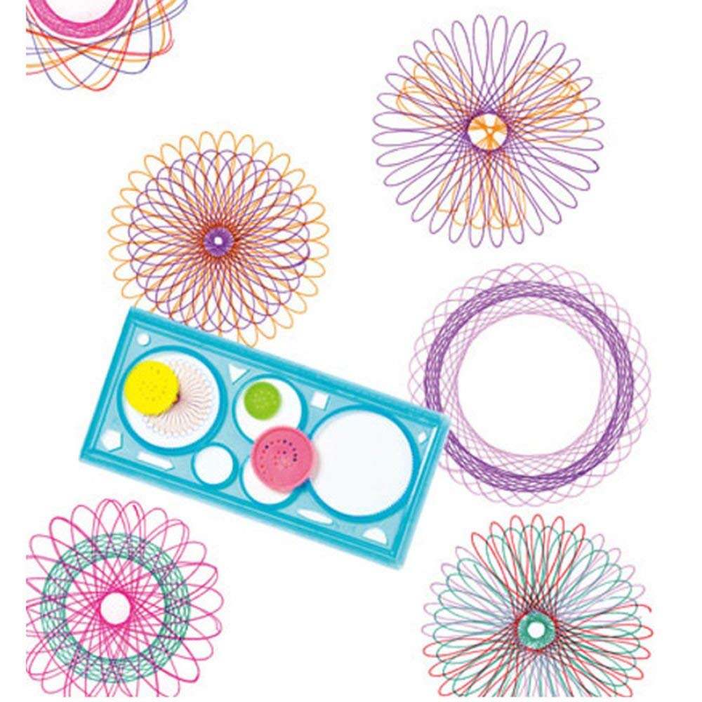Picture of Spirograph Geometric Ruler Stencil Spiral Art Creative Kids Educational Classic Toy Stationery 1pis