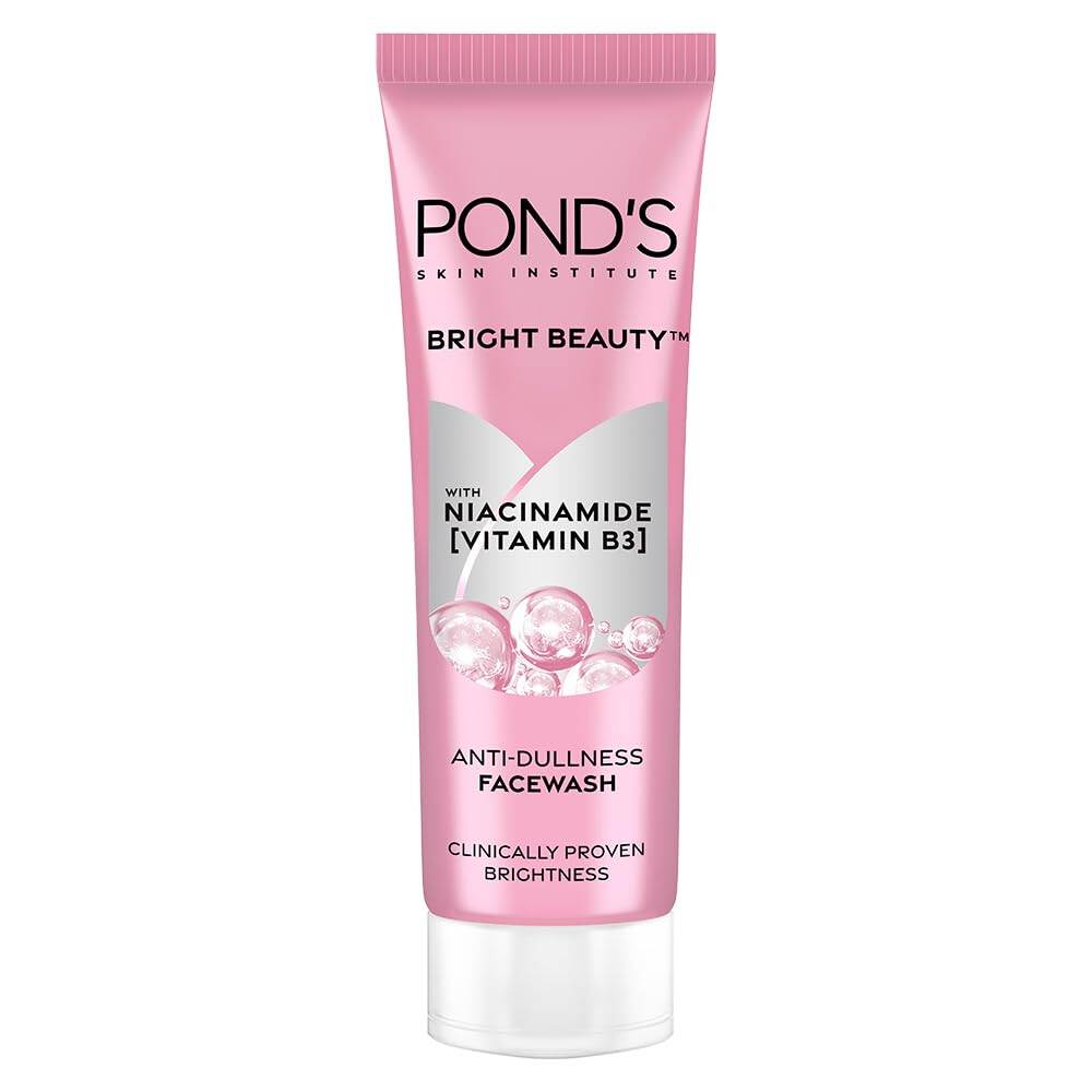 Picture of PONDS Bright Beauty AntiDullness Facewash with Vitamin B3 Indian Ponds Bright Beauty Anti-Dullness Face Wash-Floral-Pink 50gm