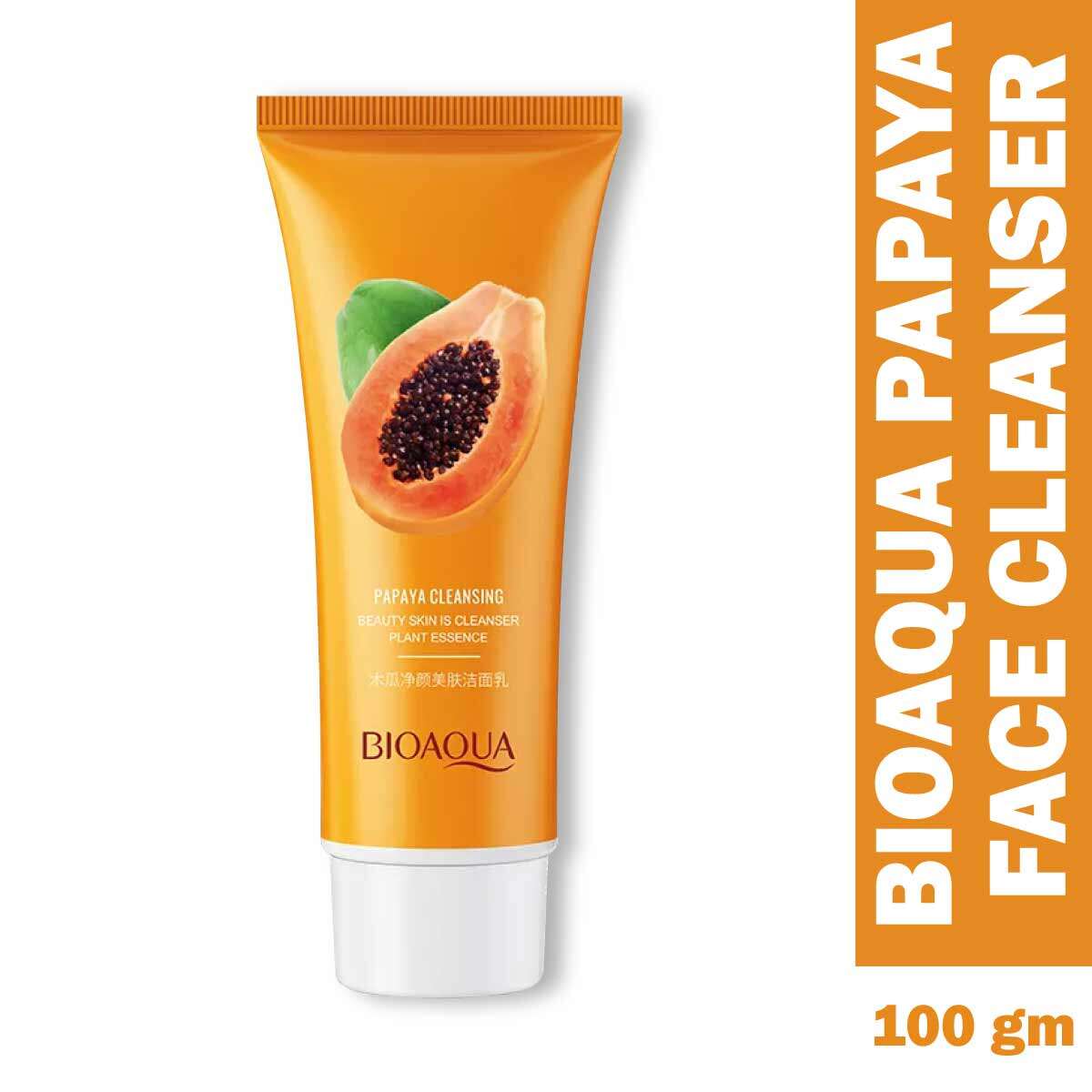 Picture of BIOAQUA Papaya Face Wash Moisturizing Shrink Pore Face Wash Foam Facial Cleanser -100g