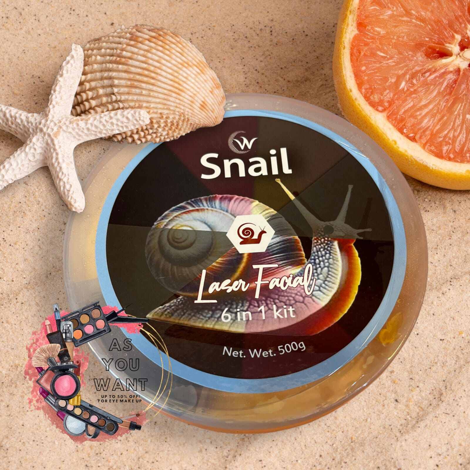 Picture of Snail laser facial 6 in 1 kit Deep Moisturizing and Young Skin-Multicolor