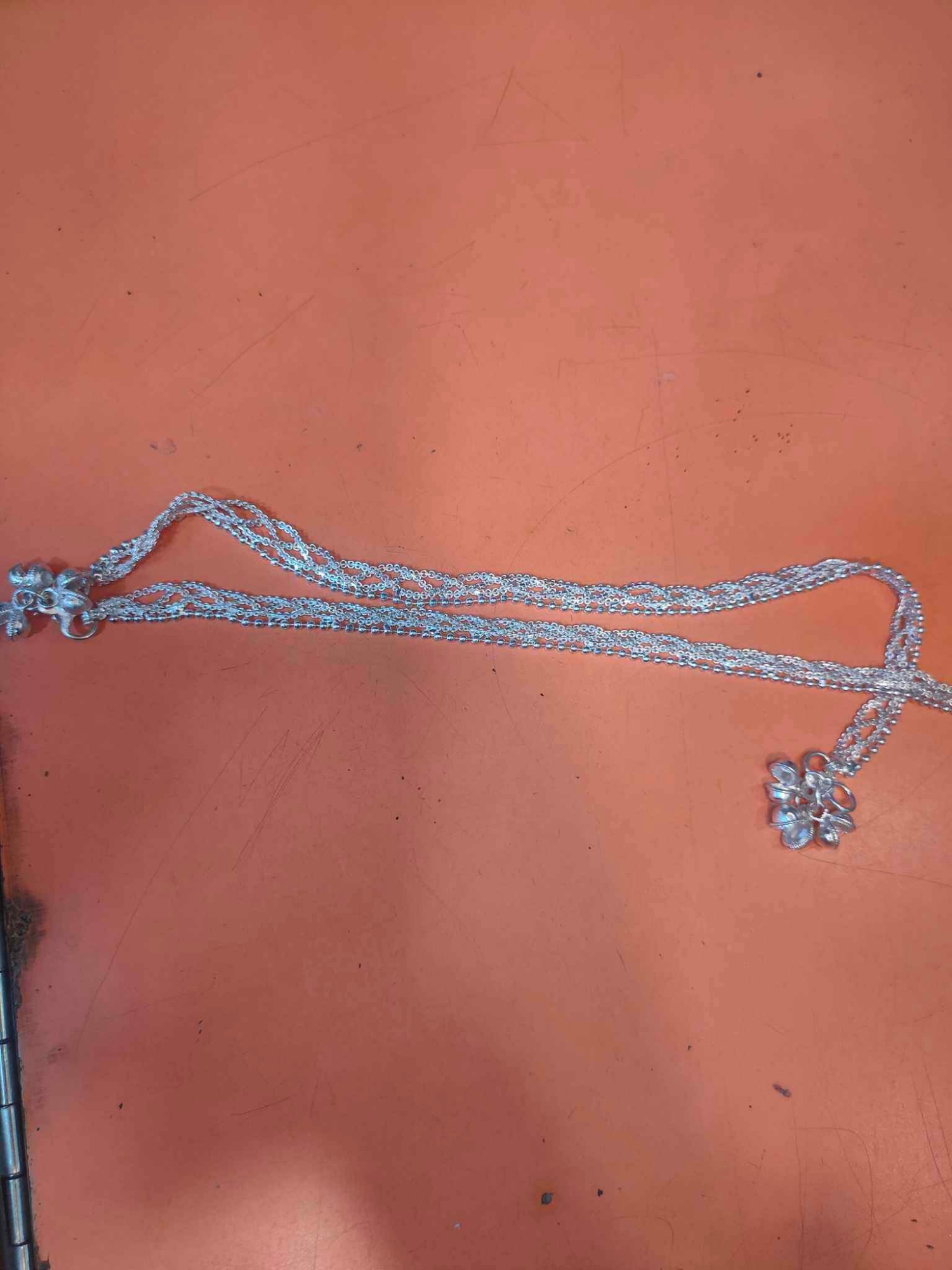 Picture of Nupur 2 pieces Exclusive Charming Looking Stylish New Anklet ( Payel ) nupur For girl and Women - 1 pair-Silver 1pair
