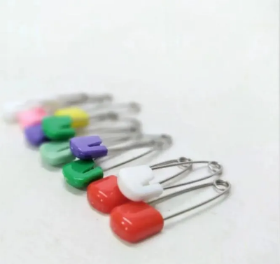 Picture of Safety Pin for Hijab with Plastic Cap - 10 pcs-Multicolor 10 pis