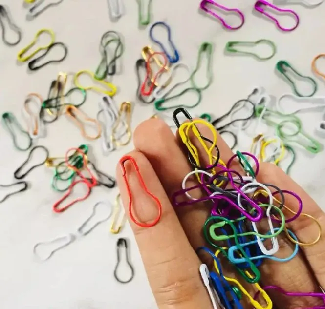Picture of Multicolour Metal Coil Less Safety Pin For Women & Girls (100 Pcs)-Multicolor 100ps