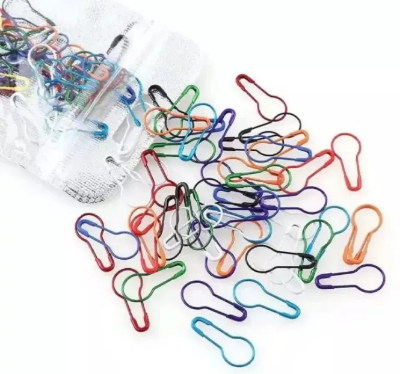 Picture of Multicolour Metal Coil Less Safety Pin For Women & Girls (100 Pcs)-Multicolor 100ps