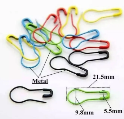 Picture of Multicolour Metal Coil Less Safety Pin For Women & Girls (100 Pcs)-Multicolor 100ps