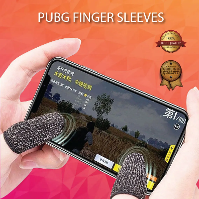 Picture of 7 Pair (14 Pcs ) Breathable Mobile Finger Sleeves / Finger Sleeves / Press Trigger Game Controller Sweatproof Gloves for Mobile Gaming / Finger Sleeves - Finger Sleeve-Black