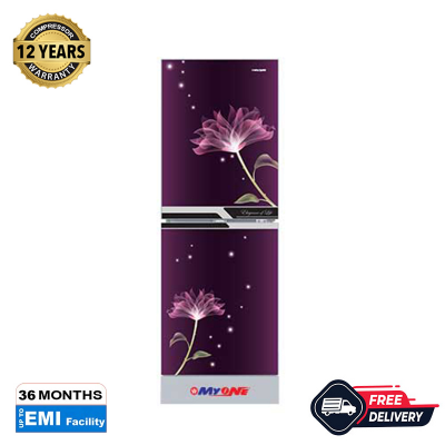 Picture of MYONE 256 Liter Frost Perfume Lily Black Match Bottom Mount Refrigerator (MY-2E6G)