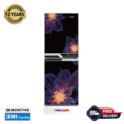 Picture of MYONE 225 Liter Frost Elegant Magnolia Black Full Match Refrigerator (MY-2B5G)