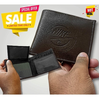 Picture of Artificial Lether Wallet for Men Brown / Black / Coffee Color moneybag - Black