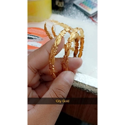 Picture of City Gold/Gold Plated Bangles For Women - 4pieces - Gold