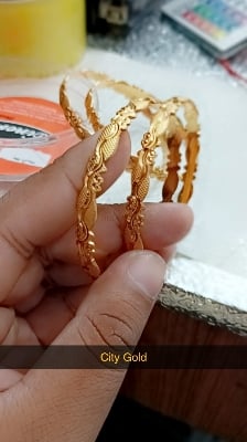 Picture of City Gold/Gold Plated Bangles For Women - 4pieces - Gold