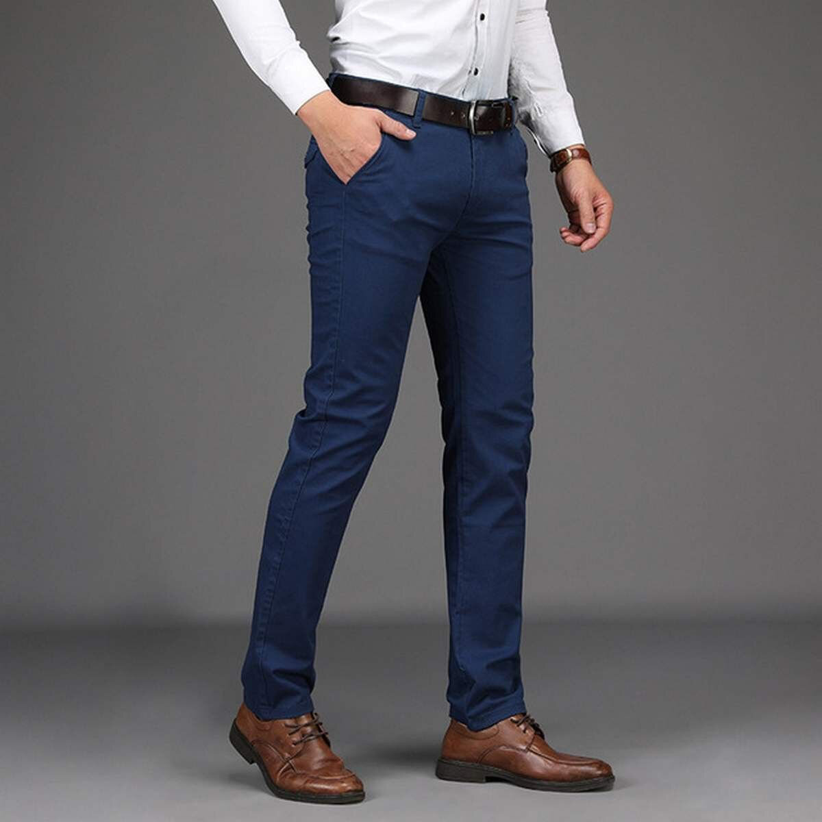 Picture of BluePremium Casual Gabardine Pant - Black