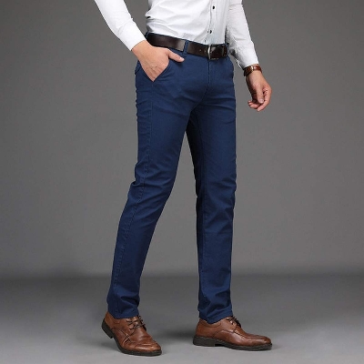 Picture of BluePremium Casual Gabardine Pant - Black
