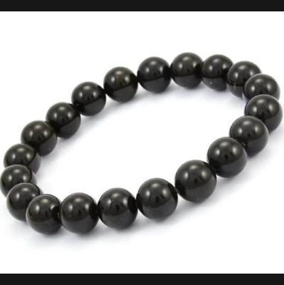 Picture of Lava Rock Stone Bracelet for Men, Stylish, Durable, and Adjustable Beaded Bracelet for Everyday Wear - Black