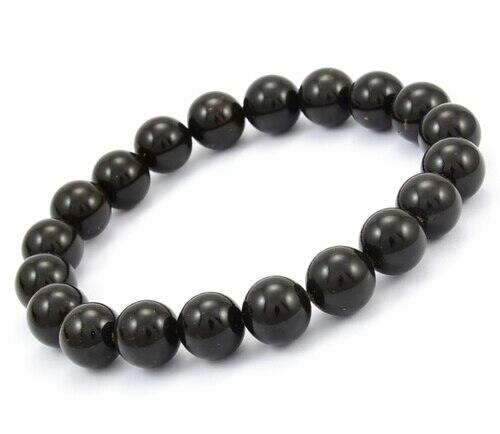 Picture of Lava Rock Stone Bracelet For Men - Black