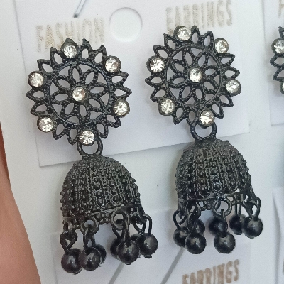 Picture of Drop Earrings  For Girl's 1 pair - Black