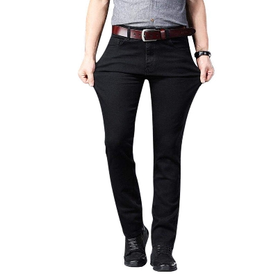 Picture of Men'S Premium Quality Black Denim Jeans Pant - Black