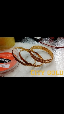 Picture of City Gold/Gold Plated Bangles For Women - 2pieces - Gold