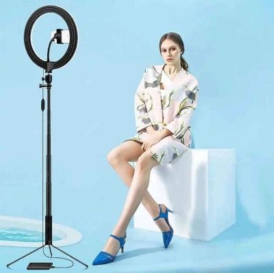 Picture of Qualitifull Ring Light SetUp For Creating Video And Vlog Creator SetUp - Black