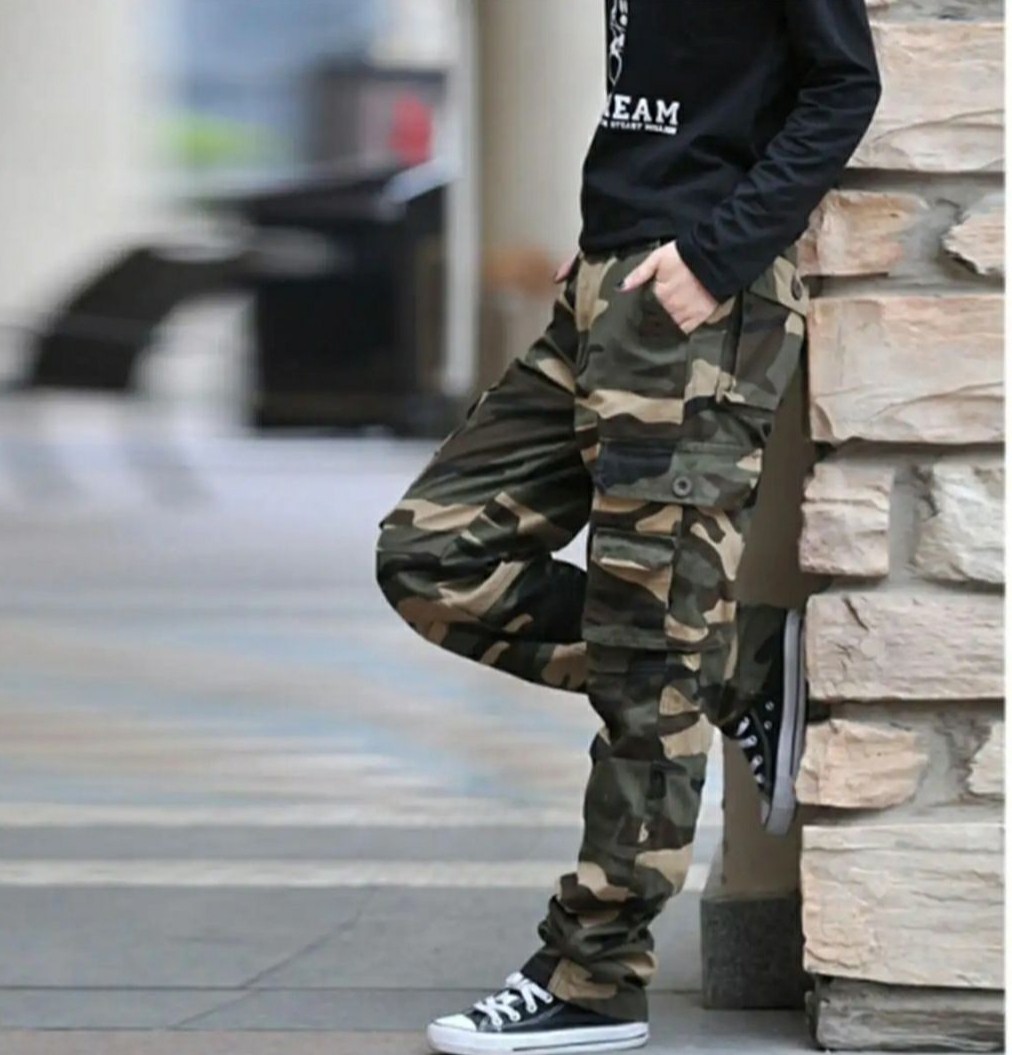 Picture of Army Cargo Pant For Men's High Quality Gurbadine Pant - Green