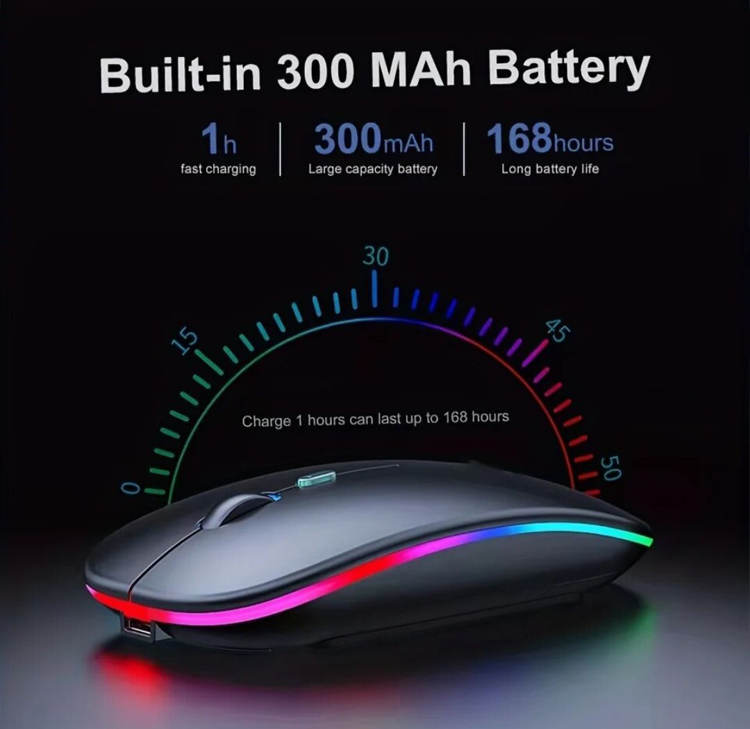 Picture of Wareless Bluetooth Mouse For Smartphone Laptop & Computer - Black