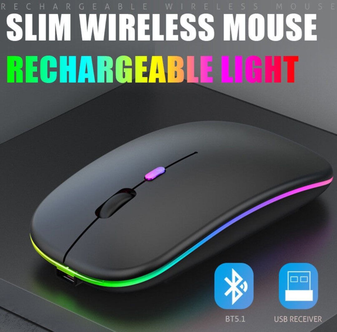 Picture of Wareless Bluetooth Mouse For Smartphone Laptop & Computer - Black