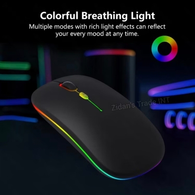 Picture of Wareless Bluetooth Mouse For Smartphone Laptop & Computer - Black