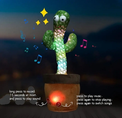 Picture of Danceing Cactus For Baby's Toy With 120 Songs - Green