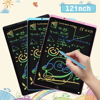Picture of 12" inchi LCD Writing Tablet iPad For Kids High Quality Material For Educational Toy - Multicolor
