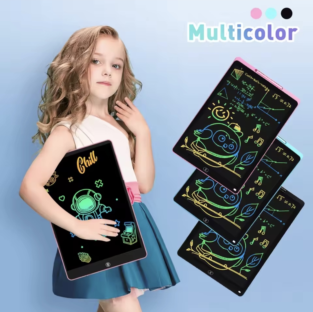 Picture of 12" inchi LCD Writing Tablet iPad For Kids High Quality Material For Educational Toy - Multicolor