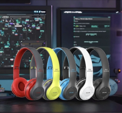 Picture of P47 Wireless Headphones Best Qualitifull Orginal Headphones Multi Colours- 1 pis - Multicolor